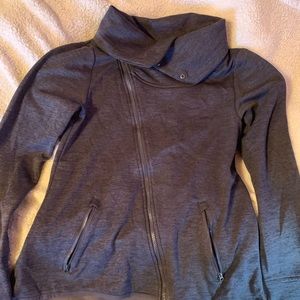 Grey Champion Asymmetric Athletic Zip Up